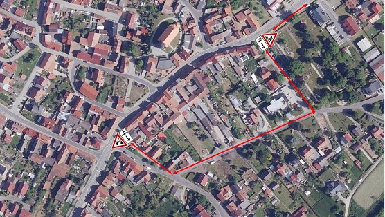 Fu&szlig;wegsperrung in Breitenbach (Foto: Stadtverwaltung Leinefelde/Worbis)