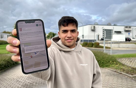 Schadensmelder wurde online installiert (Foto: R.Wei&szlig;bach)