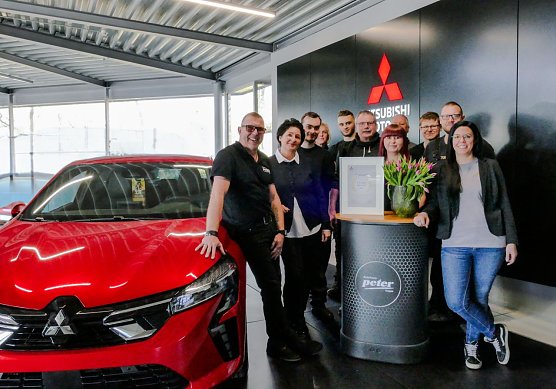 Das Mitsubishi-Team der Peter-Gruppe (Foto: AHP)