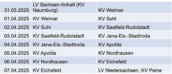 Fackellauf Laufstrecke durch Th&uuml;ringen (Foto: DRK Th&uuml;ringen)