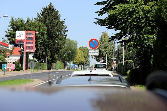 In der Berliner Stra&szlig;e gibt es nun moderne LED Leuchten (Foto: Stadt Leinefelde-Worbis)