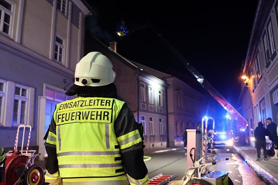 Schornsteinbrand in den Morgenstunden (Foto: Feuerwehr Heiligenstadt)