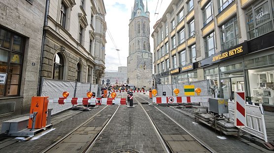 Halle an der Saale Weihnachten 2025 - willkommen im Hochsicherheitstrakt (Foto: nnz)
