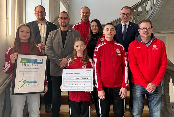 Feierliche &Uuml;bergabe von F&ouml;rdermitteln  (Foto: Sarah Jakob / Landkreis Eichsfeld)