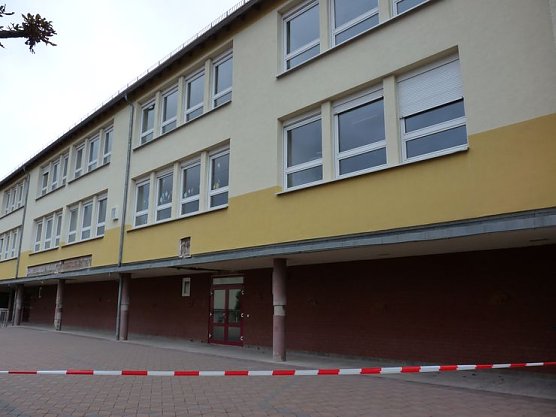 Teilsperrung Franzbergschule (Foto: Karl-Heinz Herrmann)