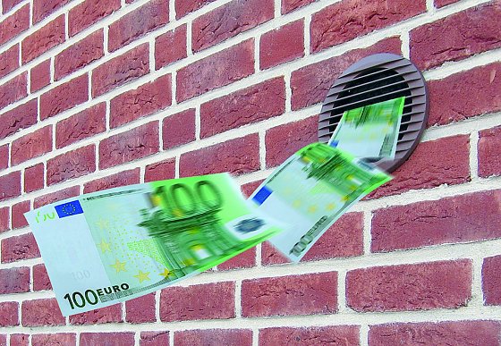 Bild: Schwachstelle Abluftgitter