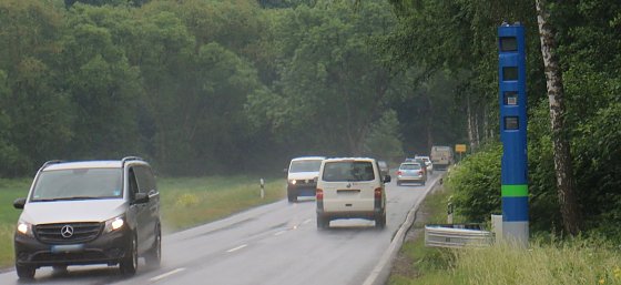 Bild: Maut-S&auml;ule bei Nordhausen