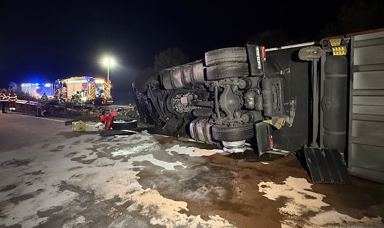 Bild: J&uuml;ngster Unfall auf der A38 bei Nordhausen