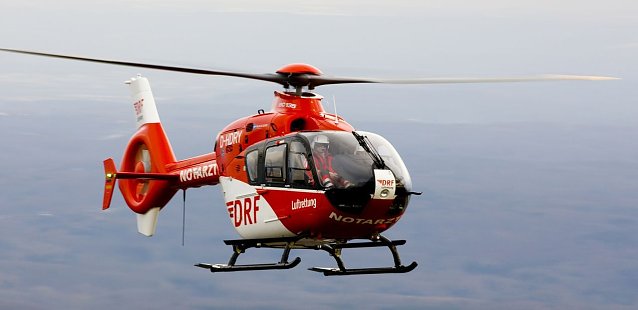 Bild: "Christoph 37" in der Luft