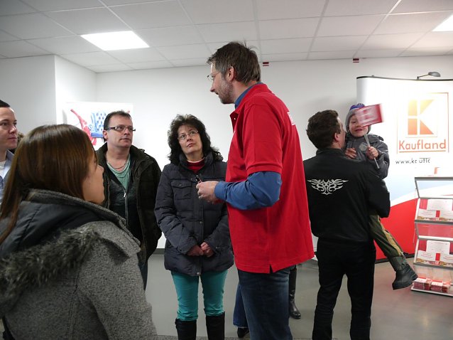 Bild: Familientag im Fleischbetrieb Kaufland