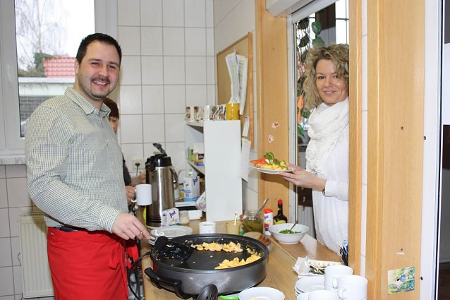 Bild: Fr&uuml;hst&uuml;ck beim B&uuml;rgermeister