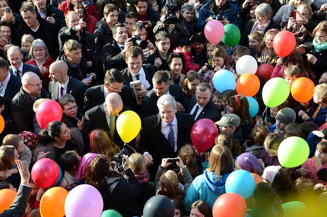Bild: Bundespr&auml;sident Gauck in Duderstadt