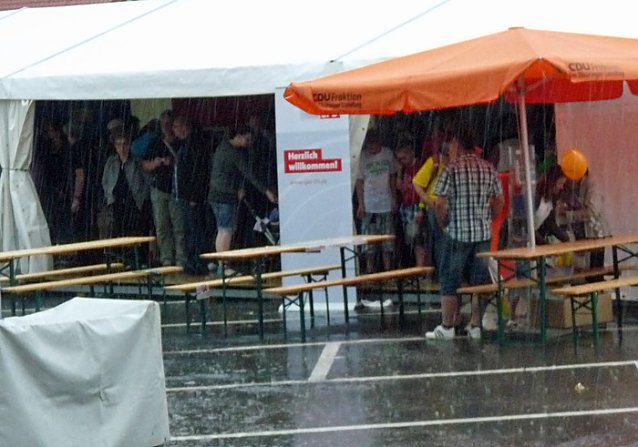 Bild: Im Regen versunken