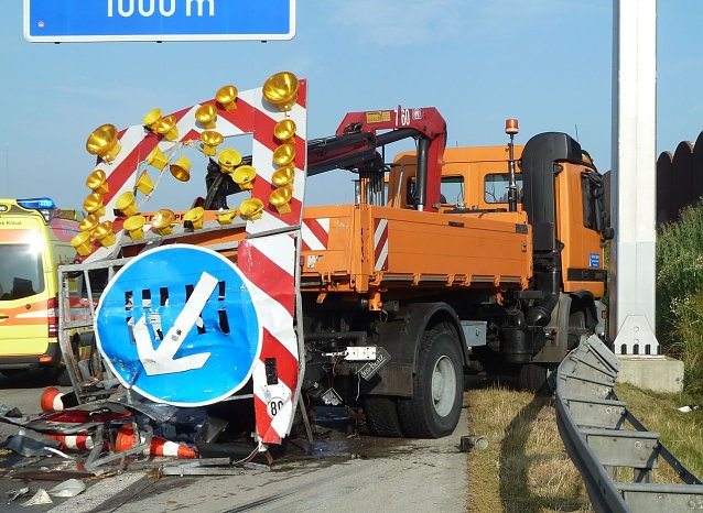 Bild: Unfall auf der Autobahn