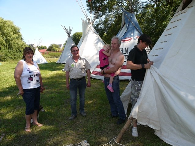 Bild: Vorbereitung Indianerfest