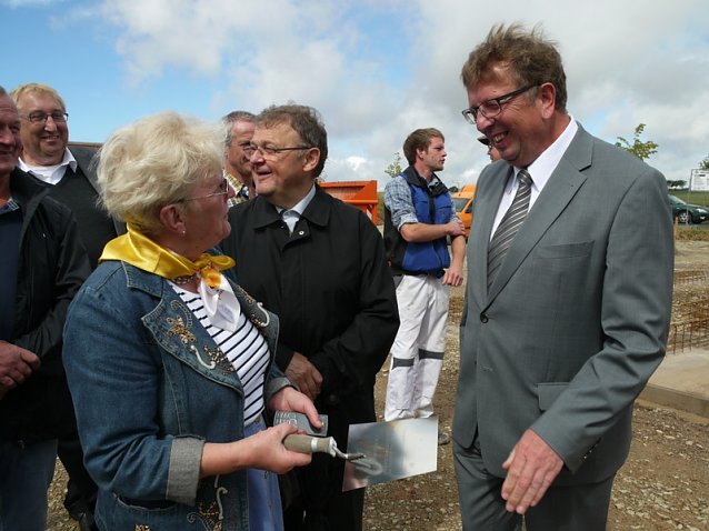 Bild: Grundsteinlegung Etzelsbach