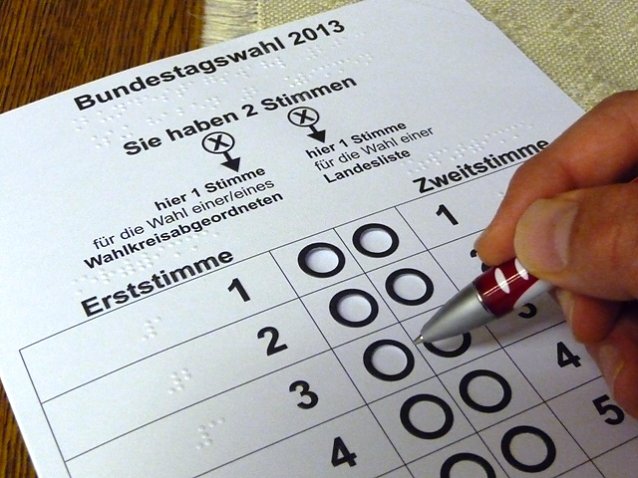 Bild: Wahlschablone