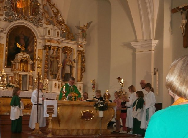 Bild: Geh&ouml;rlosengottesdienst mit Pfr. Haase