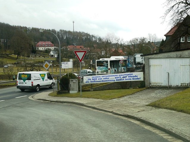 Bild: Kallmerode Protestschild