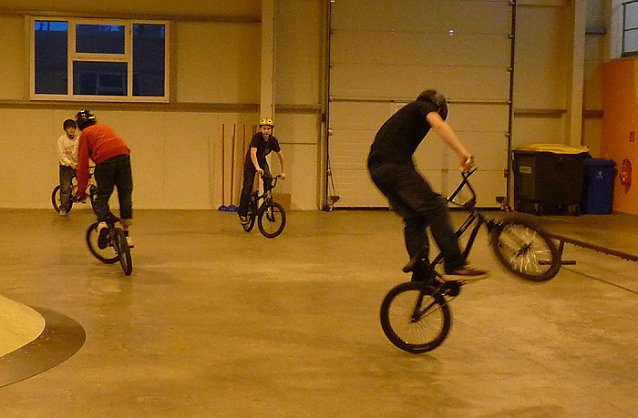 Bild: In der Skaterhalle