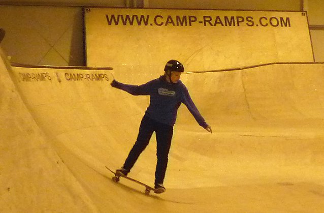 Bild: In der Skaterhalle