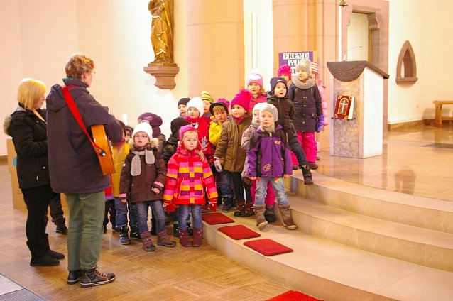 Bild: Probe in der Kirche