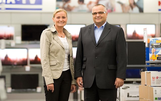 Bild: Vater und Tochter: Karl-Friedrich Albrecht, Anja Maucher