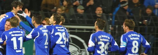 Bild: Freude &uuml;ber das erste Tor f&uuml;r Wacker