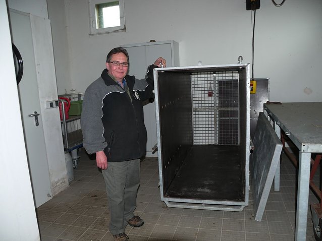 Bild: Ralf Wettengel mit der Transportbox