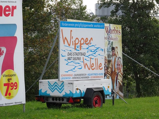 Bild: Hinweisschild auf die Wipperwelle