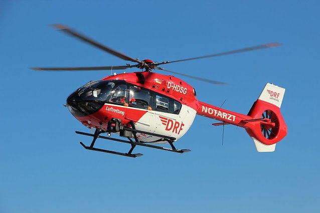 Bild: Die schnellste Rettung kommt auch bei Badeunf&auml;llen aus der Luft - zum Beispiel in Form von Christoph 37, dem Rettungshubschrauber Nordth&uuml;ringens