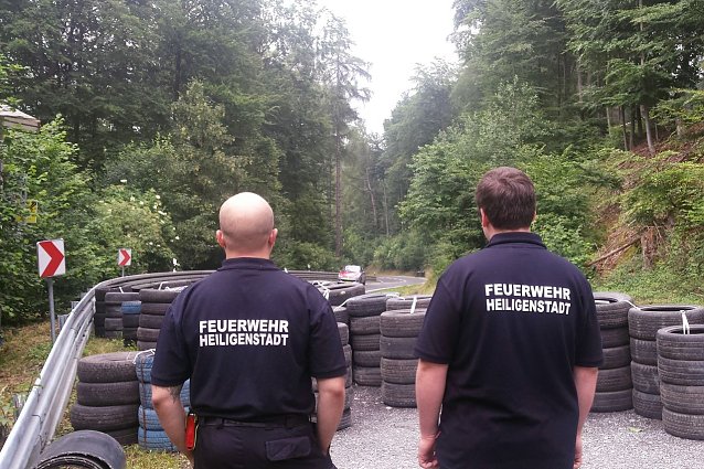 Bild: Feuerwehreinsatz Iberg-Rennen