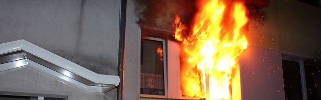 Bild: Feuer in einer Wohnung