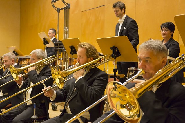Bild: Schlagzeuger Stefan Landes im Loh-Orchester