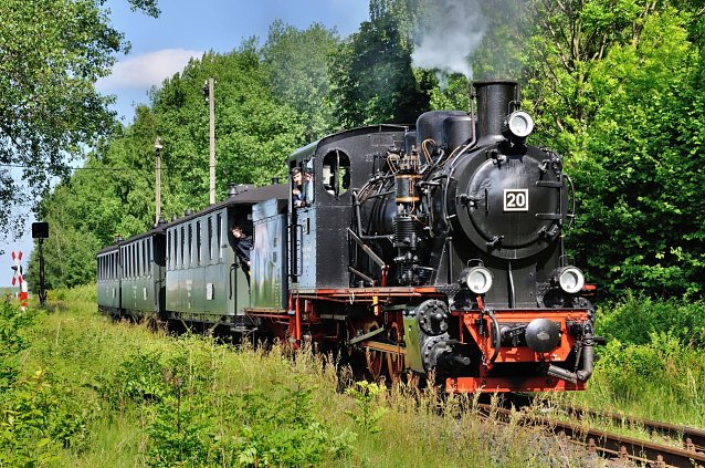 Bild: Lok 20 der Mansfelder Bergwerksbahn