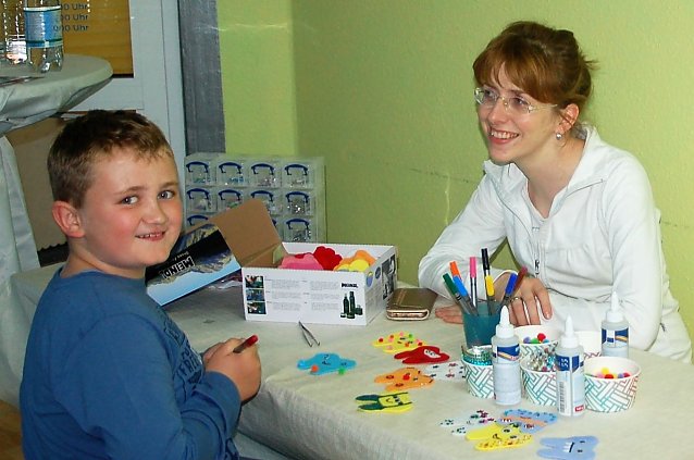 Bild: Dr. Ulrike Greinemann mit Besucher