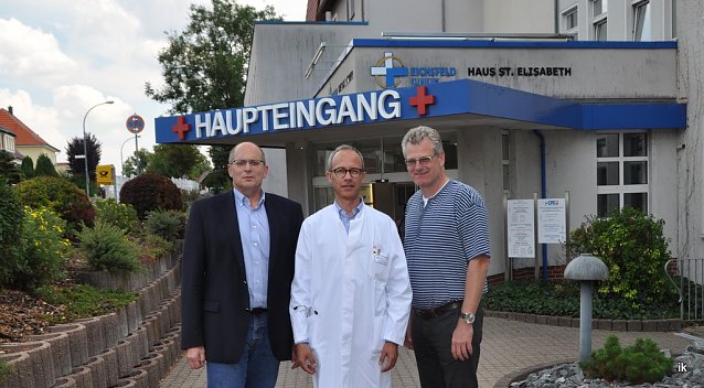 Bild: Franz Kl&ouml;ckner, Dr. Bourakkadi, Dr. Schotte