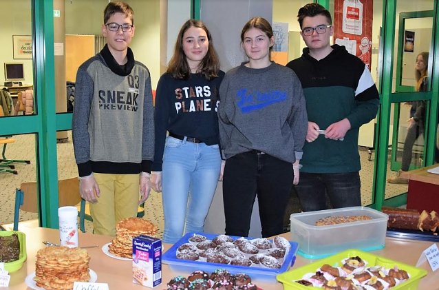 Bild: Sopendenaktion im Gymnasium