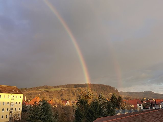 Bild: Regenbogen &uuml;ber Niedersachswerfen