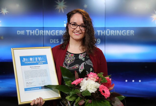 Bild: Gl&uuml;ckliche Gewinnerin Marie Salzmann