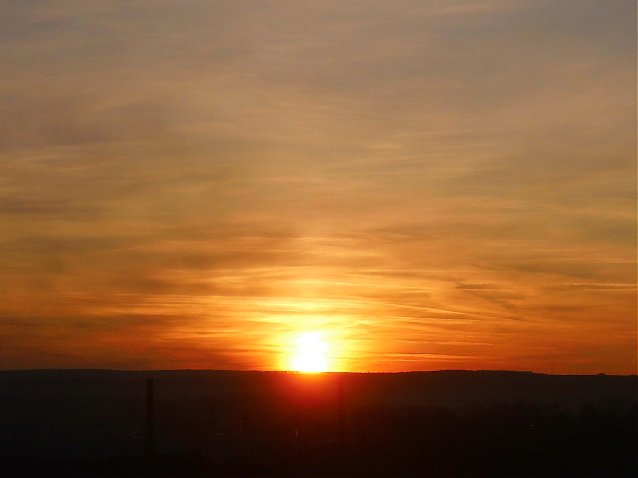 Bild: Sonnenuntergang &uuml;ber Nordhausen