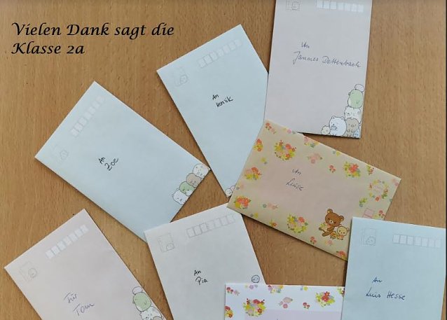 Bild: Dankesbriefe von dern Grundsch&uuml;lern