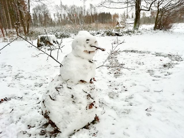 Bild: In Sophienhof liegt schon genug wei&szlig;e Pracht f&uuml;r winterliche Freuden