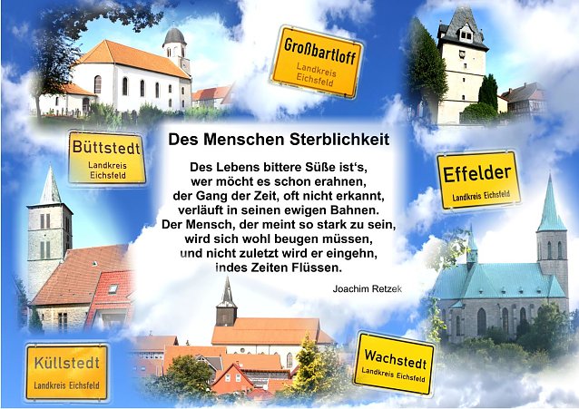 Bild: Des Menschen Sterblichkeit