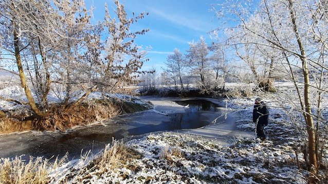 Bild: Momentaufnahmen im Advent, aufgenommen an der Wipper