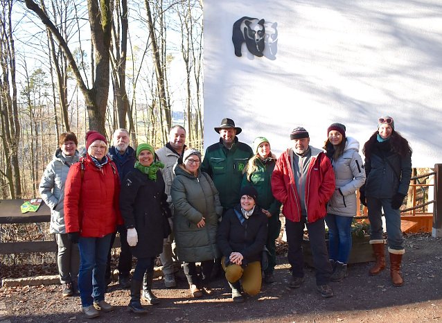 Bild: Eine Delegation aus Bad Schandau war zu Besuch im B&auml;renpark