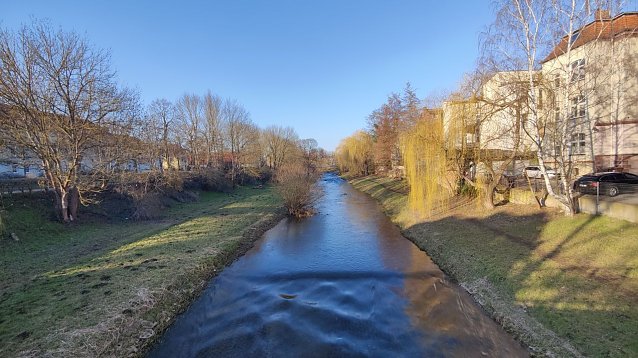 Bild: Diesen sch&ouml;nen Schnappschuss der Zorge in Nordhausen lie&szlig; uns Peter Blei zukommen