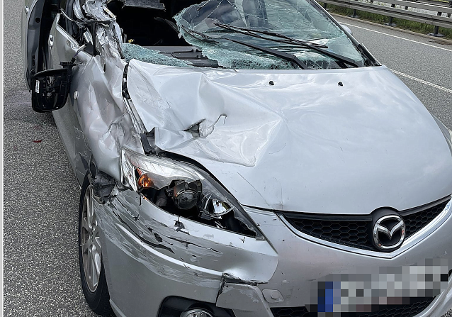 Bild: Unfall auf der A38