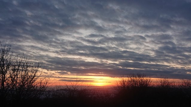 Bild: 3. Sonnenuntergang - Ausblick von Osterode in Richtung Niedersachswerfen