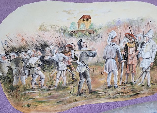 Bild: Wandbild &uuml;ber den Bauernkrieg